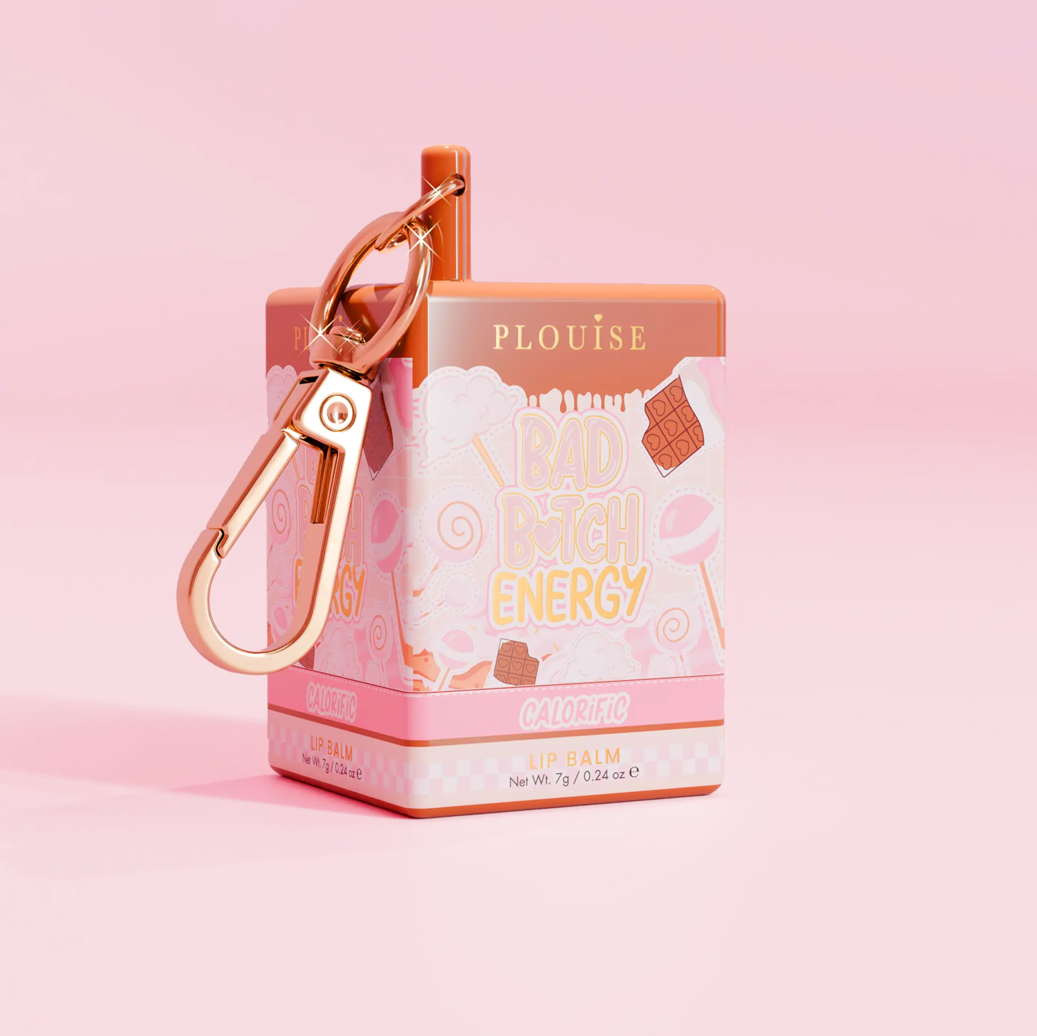 P.Louise Bad Bitch Energy Keychain Lip Balm - Image 4