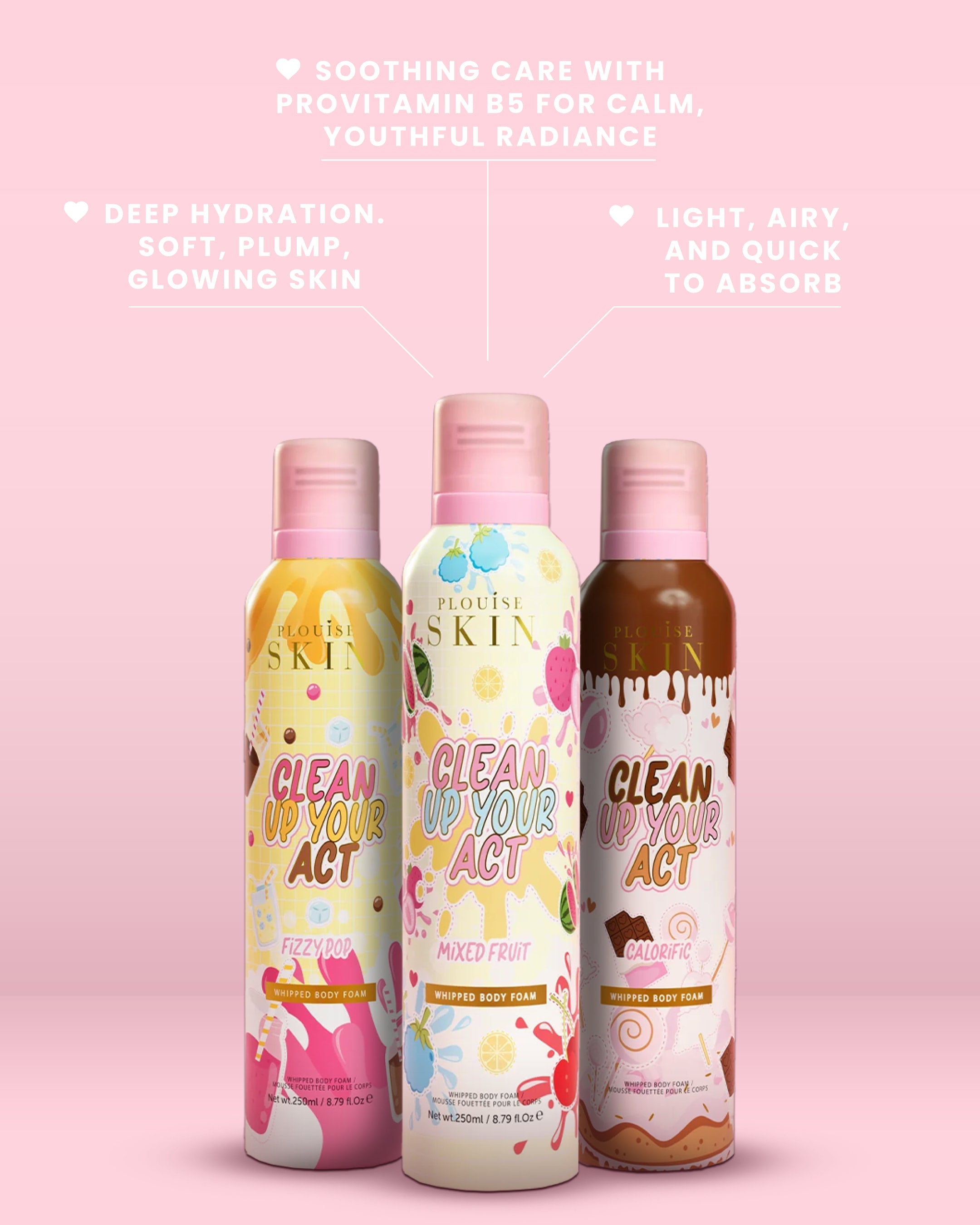 P.Louise Clean Up Your Act Whipped Body Foam Trio